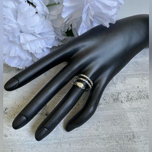 925 Sterling silver adjust to finger size 7 snake Ring